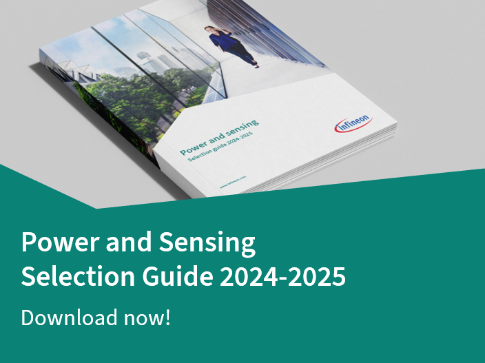 Infineon banner Power and Sensing Selection guide 
