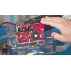 Button Infineon CoolGaN 3-phase motor control video