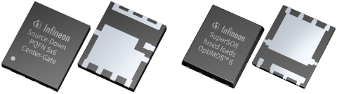 Infineon MOSFET package image source-Down PQFN 5x6