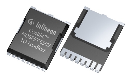 Infineon is introducing its silicon carbide CoolSiC™ MOSFET 650 V in TO leadless (TOLL) packaging. These new SiC MOSFETs optimize performance for various applications and offer high reliability, low losses, and ease-of-use while enabling efficient power density and thermal management. 