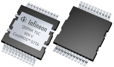 Infineon’s new 600 V CoolMOS™ S7TA Superjunction MOSFET is designed to meet the specific requirements of automotive electronics