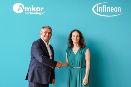 Farshad Haghighi, Executive Vice President, Chief Sales Officer of Amkor and Angelique van der Burg, Chief Procurement Officer of Infineon