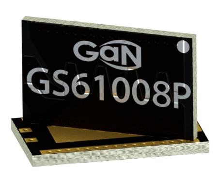 The GS61008P-TR is a bottom-side cooled transistor in a GaNPX® package with very low junction-to-case thermal resistance for high power applications.