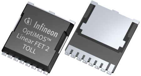 The OptiMOS™ Linear FET 2 MOSFET enables optimal hot-swap and battery protection.