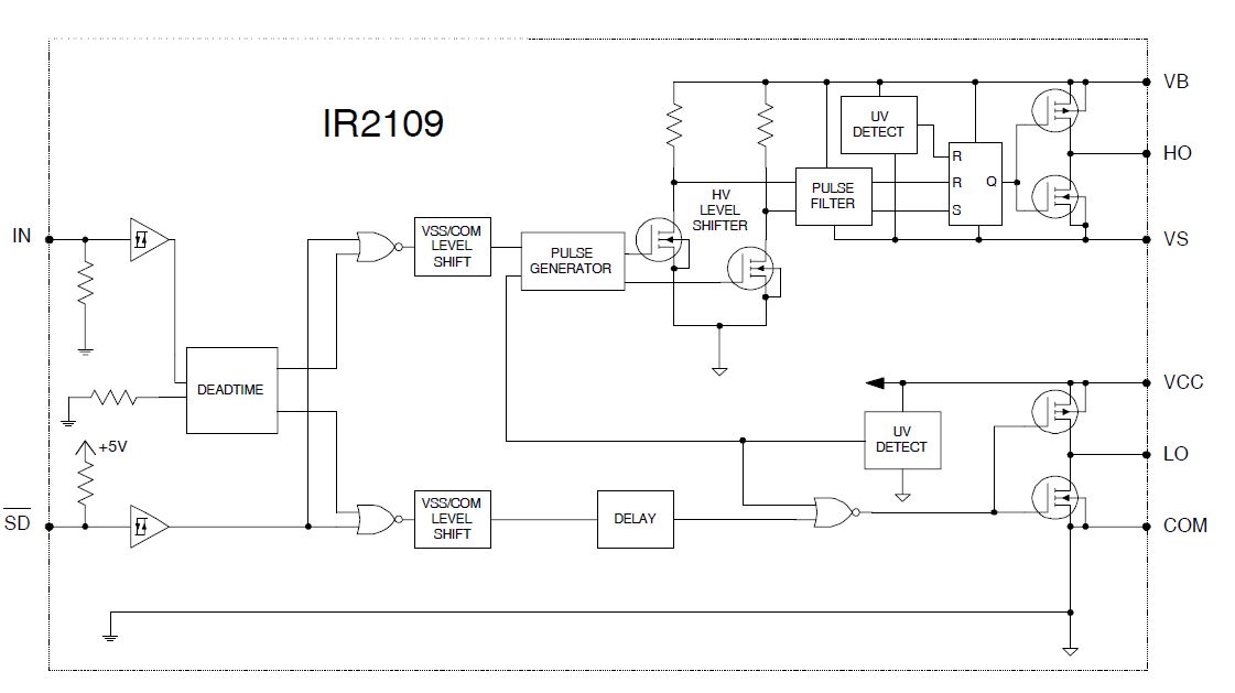 Ir2109 схема включения и описание